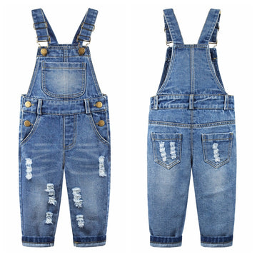 1-5T Jeans Overalls for Toddler Boys & Girls